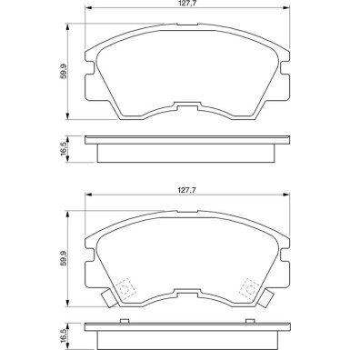 BOSCH Bremsbelagsatz, Scheibenbremse 0 986 460 978