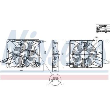 850017 Lüfter, Motorkühlung