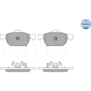 025 247 9617/W Bremsbelagsatz, Scheibenbremse MEYLE-ORIGINAL: True to OE.