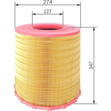 BOSCH F 026 400 284 Luftfilter
