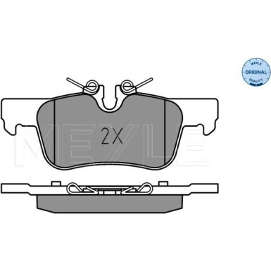 Meyle Bremsbelagsatz, Scheibenbremse MEYLE-ORIGINAL: True to OE 025 253 3116