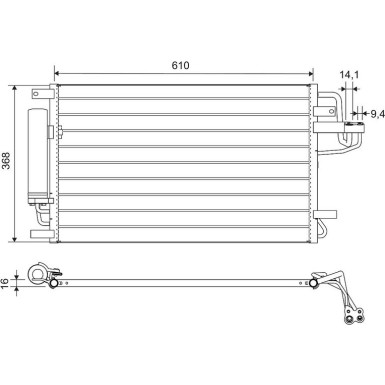 812716 Kondensator, Klimaanlage