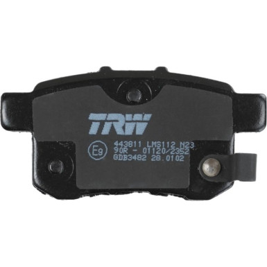 TRW | Bremsbelagsatz, Scheibenbremse | GDB3482