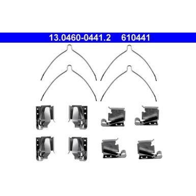 ATE | Zubehörsatz, Scheibenbremsbelag | 13.0460-0441.2