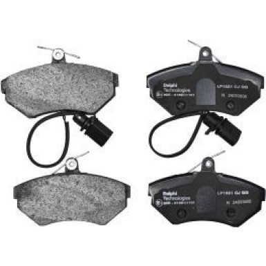 Delphi Bremsbelagsatz, Scheibenbremse LP1631