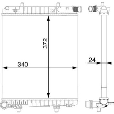 Mahle | Kühler, Motorkühlung | CR 1590 000S