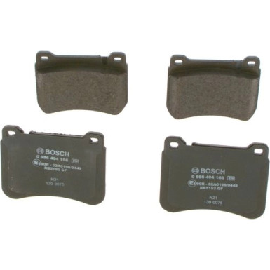 BOSCH | Bremsbelagsatz, Scheibenbremse | 0 986 494 166