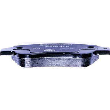 Hella | Bremsbelagsatz, Scheibenbremse | 8DB 355 012-141