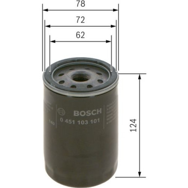BOSCH 0 451 103 101 Ölfilter BOSCH 0 451 103 101 Ölfilter