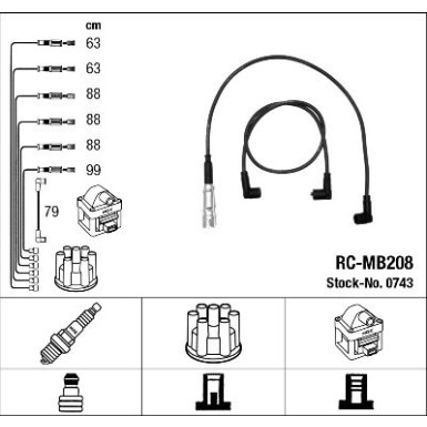 0743 Zündleitungssatz