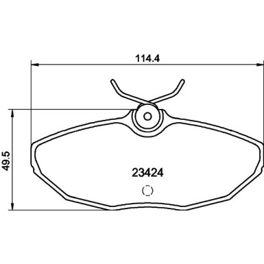 Hella | Bremsbelagsatz, Scheibenbremse | 8DB 355 018-561