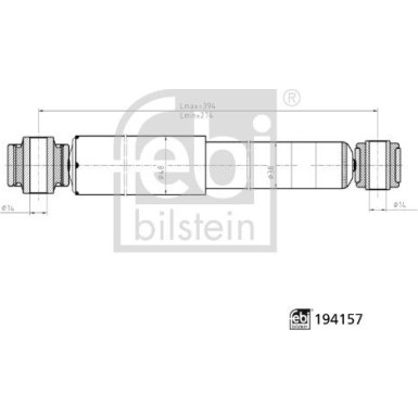 febi bilstein | Stoßdämpfer | 194157