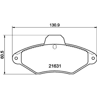 8DB 355 019-201 Bremsbelagsatz, Scheibenbremse