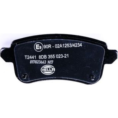 Hella | Bremsbelagsatz, Scheibenbremse | 8DB 355 023-211