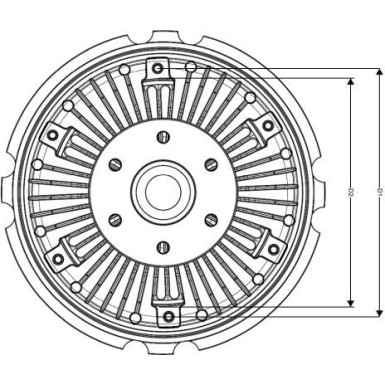 49711 Kupplung, Kühlerlüfter 49711 Kupplung, Kühlerlüfter