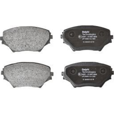 Delphi Bremsbelagsatz, Scheibenbremse LP1632