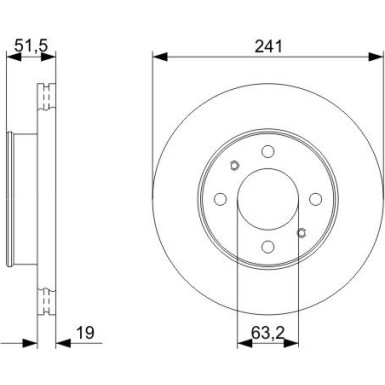 0 986 479 377 Bremsscheibe 0 986 479 377 Bremsscheibe