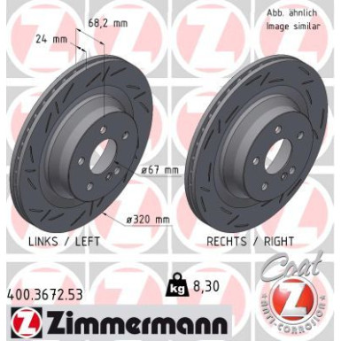 400.3672.53 Bremsscheibe BLACK Z