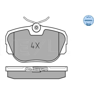 Meyle Bremsbelagsatz, Scheibenbremse MEYLE-ORIGINAL: True to OE 025 211 7317