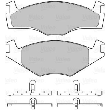 598258 Bremsbelagsatz, Scheibenbremse