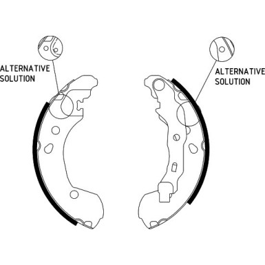 8DB 355 002-801 Bremsbackensatz