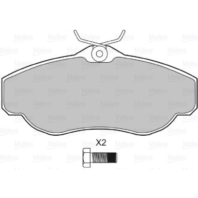 598441 Bremsbelagsatz, Scheibenbremse