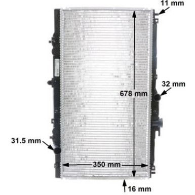 CR 202 000S Kühler, Motorkühlung BEHR