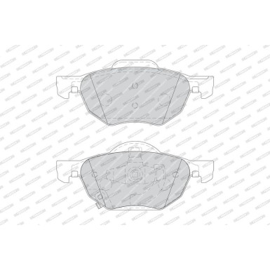 Ferodo Bremsbelagsatz, Scheibenbremse PREMIER ECO FRICTION FDB1704