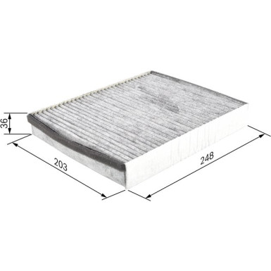 BOSCH 1 987 432 598 Innenraumfilter
