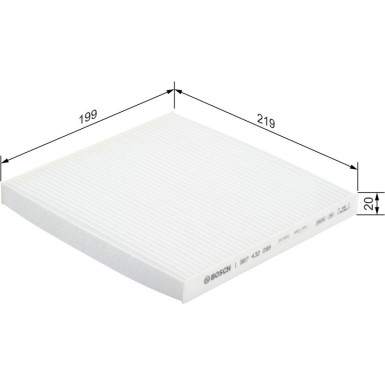 BOSCH 1 987 432 088 Innenraumfilter BOSCH 1 987 432 088 Innenraumfilter