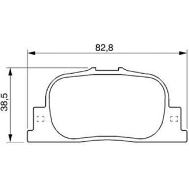 BOSCH Bremsbelagsatz, Scheibenbremse 0 986 424 730