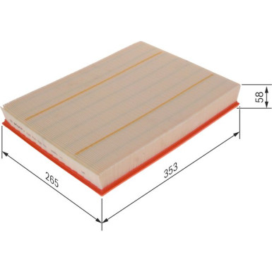 BOSCH F 026 400 055 Luftfilter