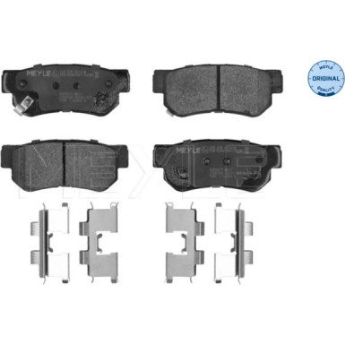 025 235 4314/W Bremsbelagsatz, Scheibenbremse MEYLE-ORIGINAL: True to OE.