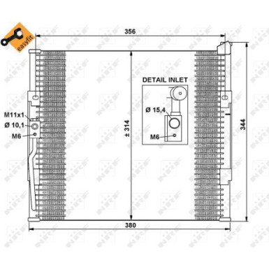 35146 Kondensator, Klimaanlage EASY FIT