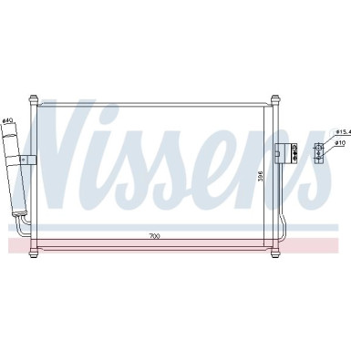 Nissens | Kondensator, Klimaanlage | 940709