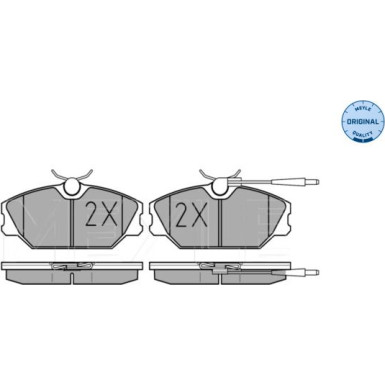 Meyle Bremsbelagsatz, Scheibenbremse MEYLE-ORIGINAL: True to OE 025 213 8818/W
