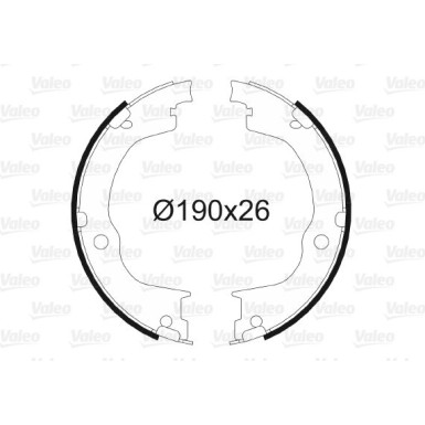 564163 Bremsbackensatz, Feststellbremse