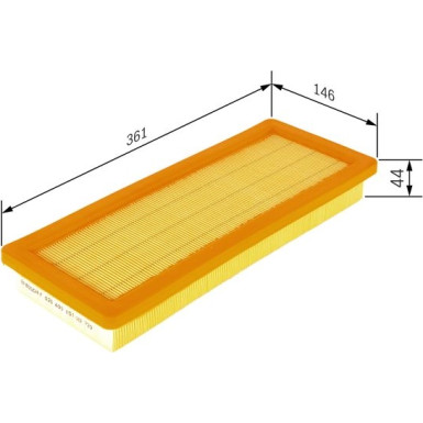 BOSCH F 026 400 151 Luftfilter