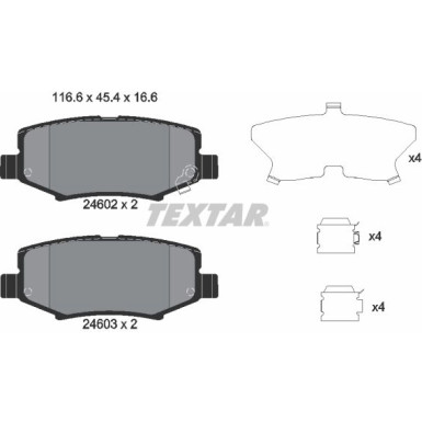 2460201 Bremsbelagsatz, Scheibenbremse 2460201 Bremsbelagsatz, Scheibenbremse