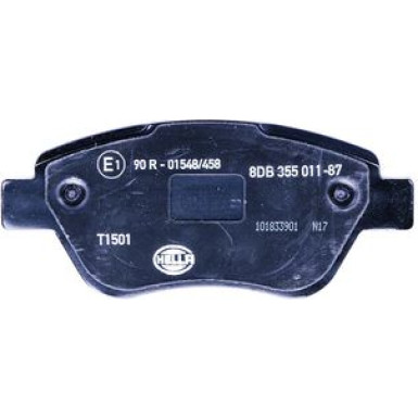 Hella | Bremsbelagsatz, Scheibenbremse | 8DB 355 011-871