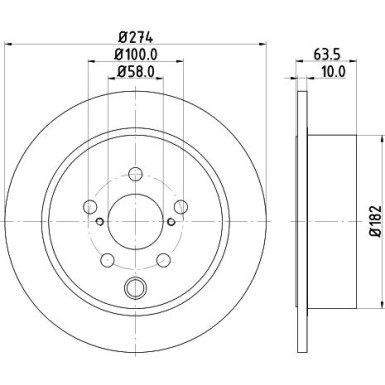 Hella | Bremsscheibe | 8DD 355 120-341
