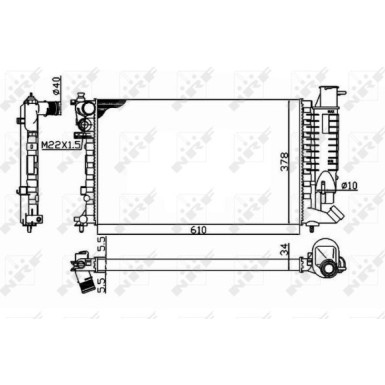 NRF | Kühler, Motorkühlung | 58092