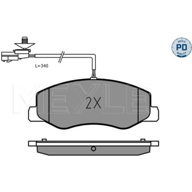Meyle Bremsbelagsatz, Scheibenbremse MEYLE-PD: Advanced performance and design 025 251 7218/PD