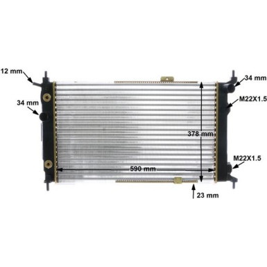 Mahle | Kühler, Motorkühlung | CR 421 000S