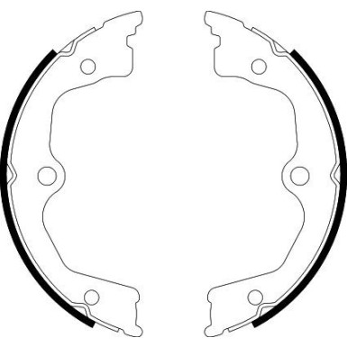 8DA 355 051-071 Bremsbackensatz, Feststellbremse