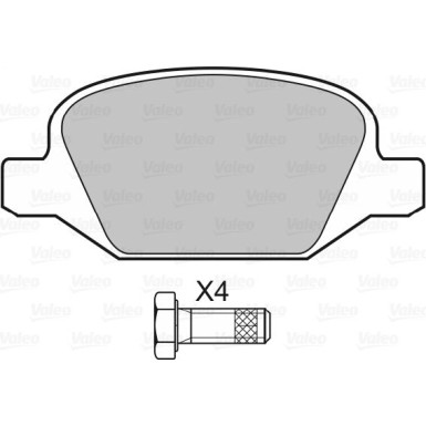598407 Bremsbelagsatz, Scheibenbremse