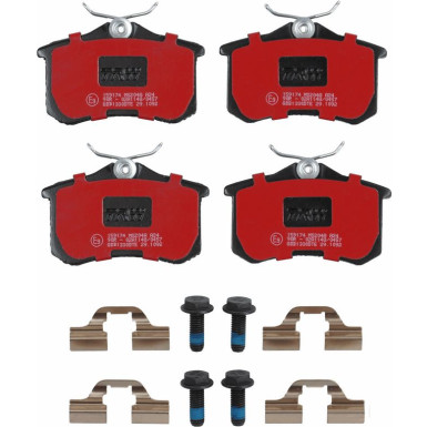 TRW GDB1330DTE Bremsbeläge DTEC COTEC nicht für Verschleißwarnanzeiger vorbereitet, mit Zubehör