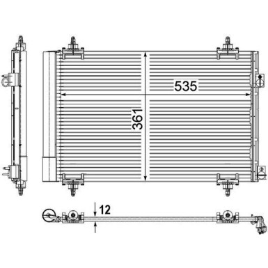 Mahle | Kondensator, Klimaanlage | AC 587 000P
