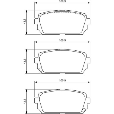 0 986 494 400 Bremsbelagsatz, Scheibenbremse