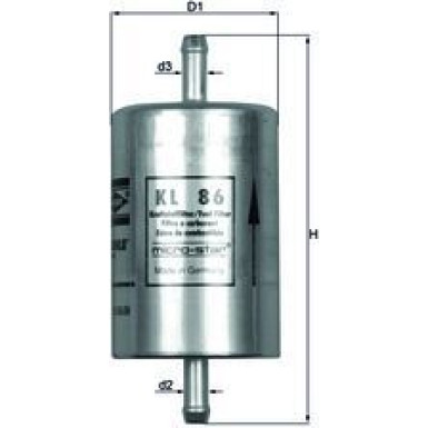 KL 86 Kraftstofffilter KL 86 Kraftstofffilter